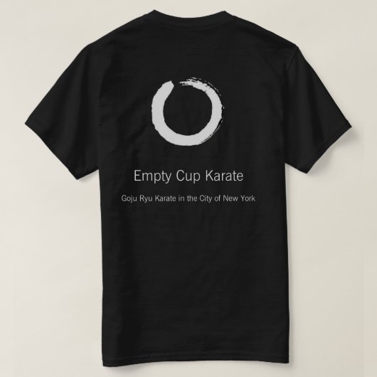 Empty Cup Karate Heren T-Shirt (Design achterkant)