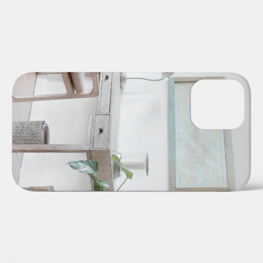 EMPTY DESK NEAR CURTATIE Case-Mate iPhone CASE (Achterkant (horizontaal))