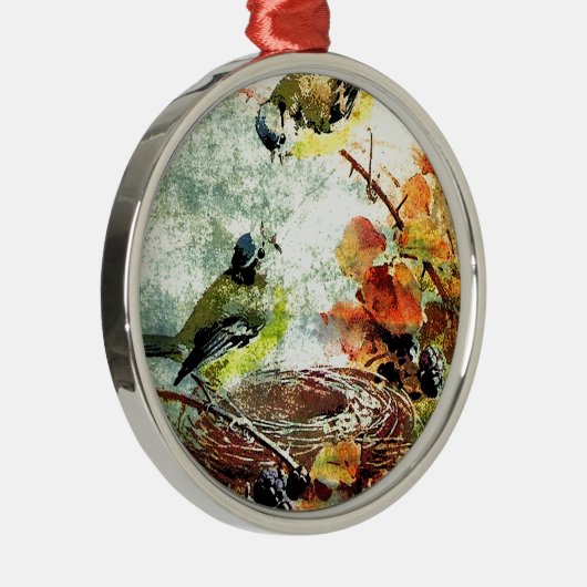 EMPTY NEST CHATTER METALEN ORNAMENT (Rechts)