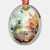 EMPTY NEST CHATTER METALEN ORNAMENT (Links)