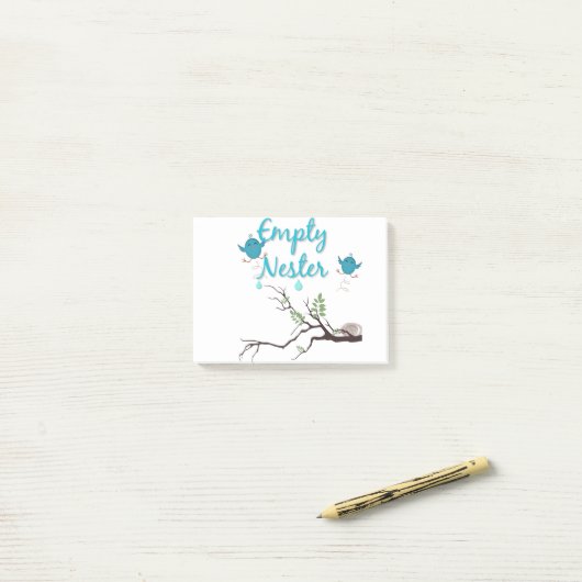 Empty Nester Post-it® Notes (Op bureau)