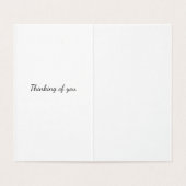 Empty Park Bench Sympathcard Kaart (Binnenkant ongevouwen)