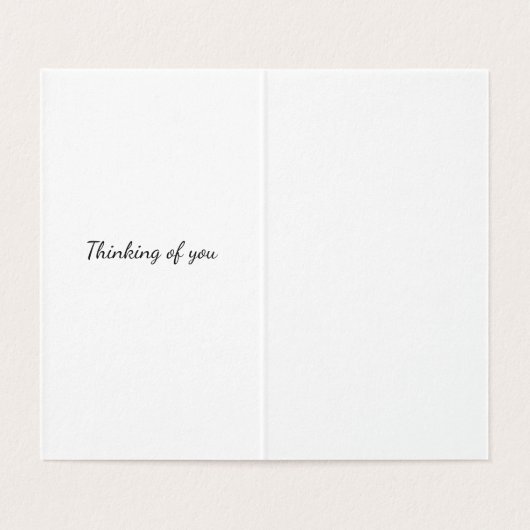 Empty Park Bench Sympathcard Kaart (Binnenkant ongevouwen)