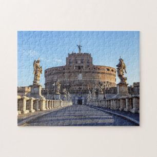 Empty Ponte Sant'Angelo bij zonsopgang - Rome, Ita Legpuzzel