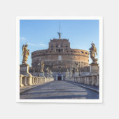 Empty Ponte Sant'Angelo bij zonsopgang - Rome, Ita Servet (Voorkant)