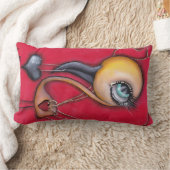 Empty Yellow Flamingo Kussen (Deken)