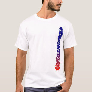 Empyreal Hawaiian - Verticaal Hibiscus T-shirt