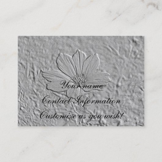 Emreliëf de Kaart van de Kosmos van de Kloer Visitekaartje (Voorkant)