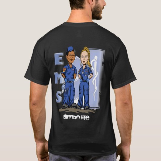 EMS Ambo Crew-T-shirt T-shirt (Achterkant)