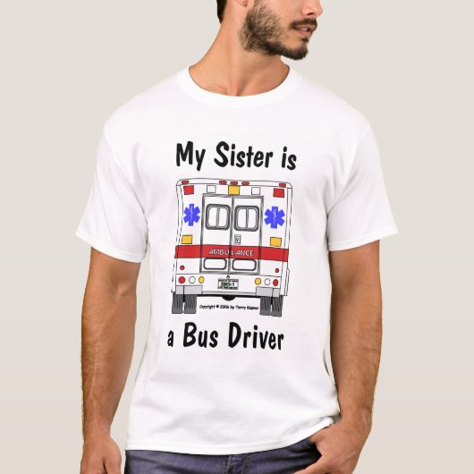 EMS Ambulance, bus driver zuster, shirt (Voorkant)