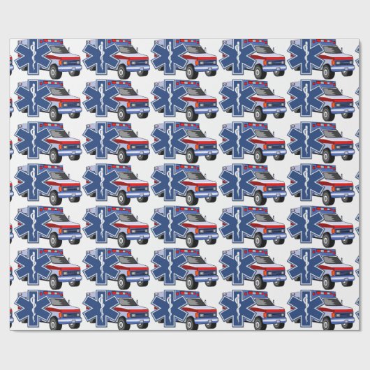 EMS Ambulance Cadeaupapier (Vlak)