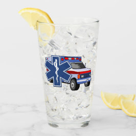 EMS Ambulance EMS Logo Glas