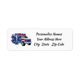 EMS Ambulance EMT Paramedic Label