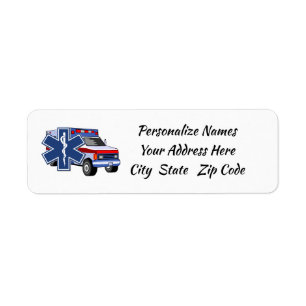 EMS Ambulance EMT Paramedic Label