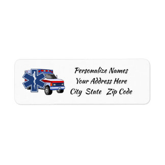 EMS Ambulance EMT Paramedic Label
