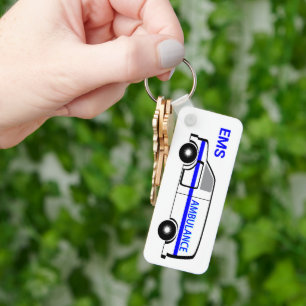 EMS-ambulance met Bijbelcitaat Sleutelhanger