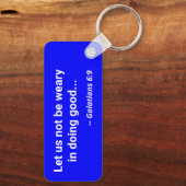 EMS Ambulance met bijbelprijsopgave Sleutelhanger (Achterkant)