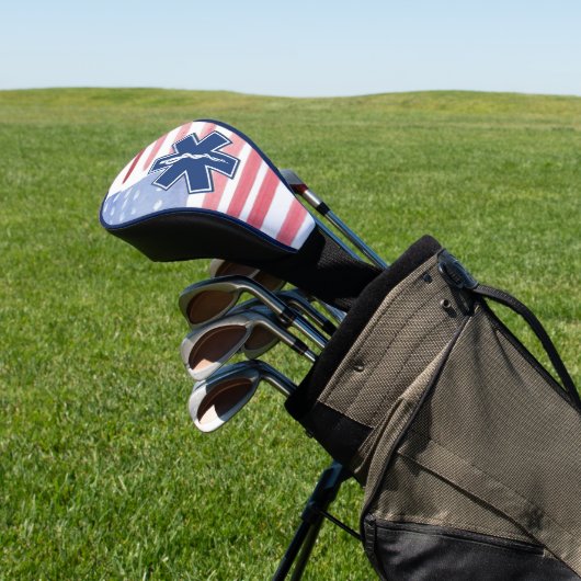 EMS Ambulance Patriotic Golfheadcover (Insitu)