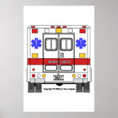 EMS-ambulance Poster (Voorkant)