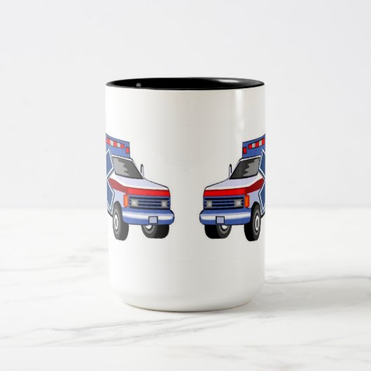 EMS Ambulance Tweekleurige Koffiemok (Center)