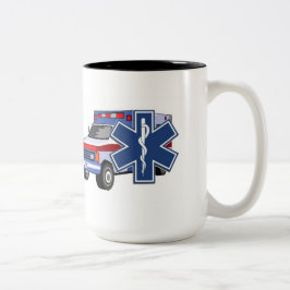 EMS Ambulance Tweekleurige Koffiemok