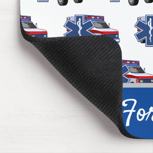 EMS-ambulance voor het leven Muismat (Hoek)