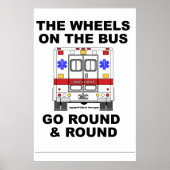 EMS Ambulance - Wheels gaat rond, Poster (Voorkant)