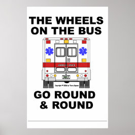 EMS Ambulance - Wheels gaat rond, Poster