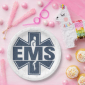 EMS Denim textuur Papieren Bordje (Feest)