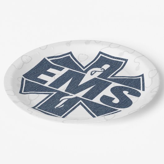 EMS Denim textuur Papieren Bordje (Gekanteld)