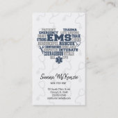 EMS Denim textuur Visitekaartje (Voorkant)