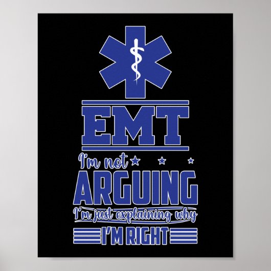EMS Emergency EMT I's Poster (Voorkant)
