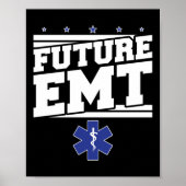 EMS Emergency Future EMT Student Ambulance Poster (Voorkant)