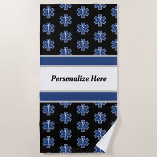 EMS Emergency LogoBeach Towel Strandlaken