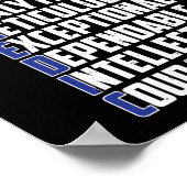 EMS Emergency Paramedic Word Cloud Poster (Hoek)