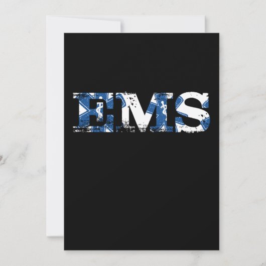 EMS EMT Doctor Paramedic Caduceus Medicine Ambulan Kaart (Voorkant)
