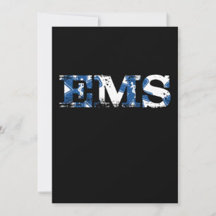 EMS EMT Doctor Paramedic Caduceus Medicine Ambulan Kaart