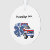 EMS EMT Paramedische Ambulance Ornament (voorkant)