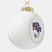 EMS EMT Paramedische Feestdagen Keramische Bal Ornament (Links)