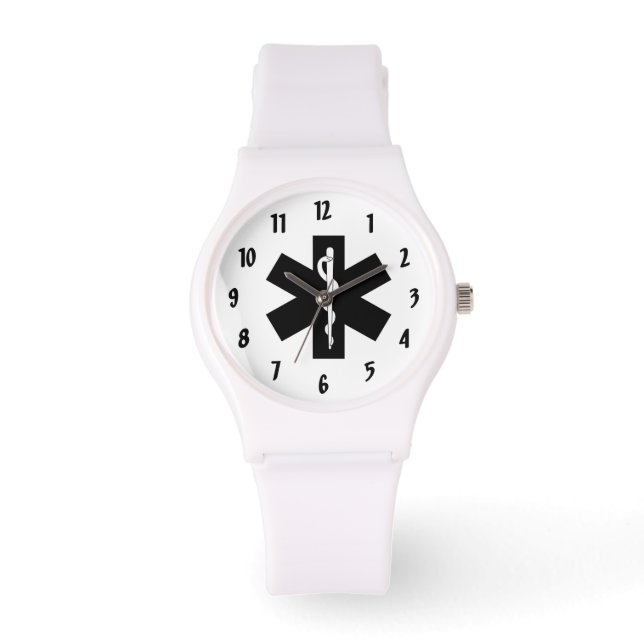 EMS EMT Paramedische Reddingsster Horloge (Voorkant)