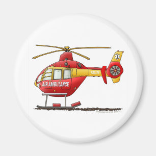 EMS EMT Rescue Medical Helikopter Ambulance Magneet