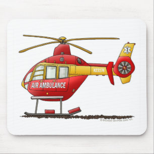 EMS EMT Rescue Medical Helikopter Ambulance Muismat