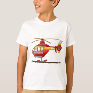 EMS EMT Rescue Medical Helikopter Ambulance T-shirt