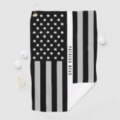EMS EMT Thin White Line American Flag Monogram Golfhanddoek (Insitu)