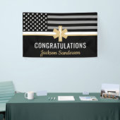 EMS First Responder Thin White Line EMT Retirement Spandoek (Beurs)