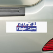 EMS-helikopteruitwijkLogo voor cockpitpersoneel Bumpersticker (Op auto)