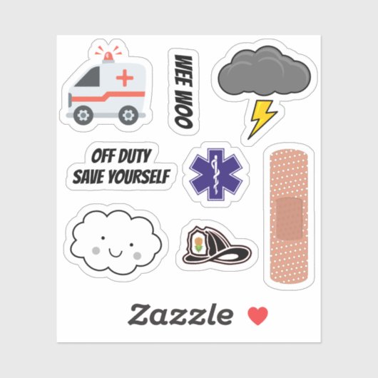 EMS Humor Pack, Paramedic Jokes Sticker (Vel)