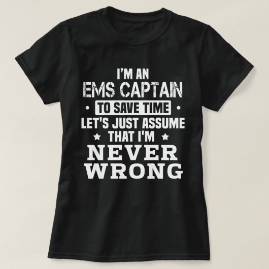 EMS-kapitein T-shirt (Design voorkant)