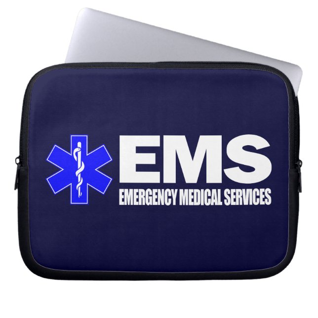 EMS - Medische nooddiensten Laptop Sleeve (Voorkant)