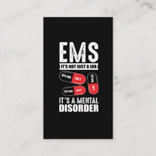 EMS Mental Disorder Awareness ambulance paramedic Visitekaartje